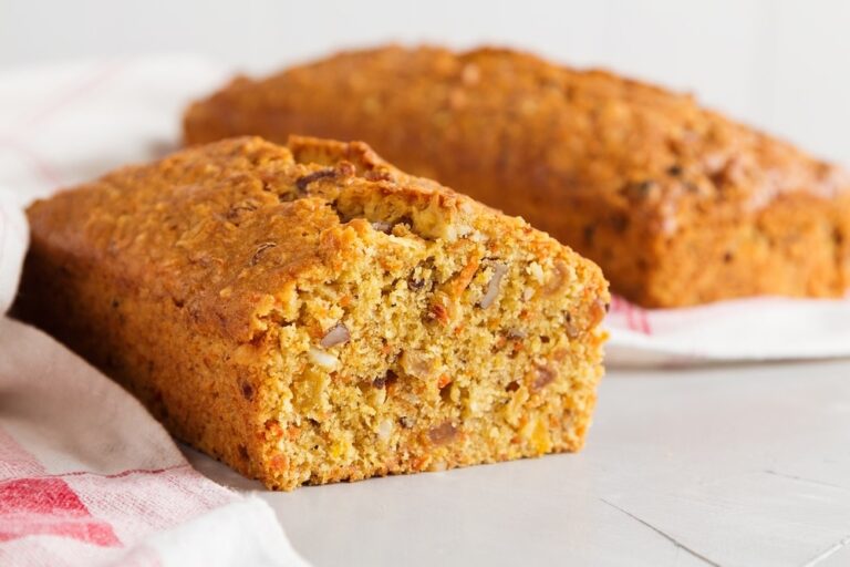 Pan de zanahoria saludable