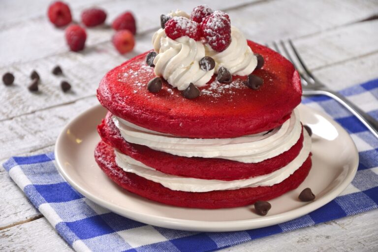 Hot cakes red velvet: versión saludable