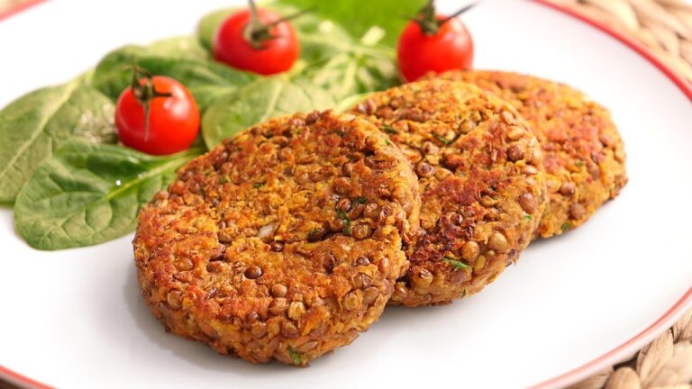 Tortitas de lentejas saludable